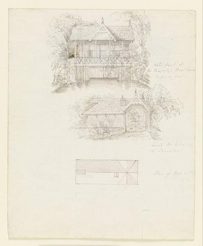 Boat House, Virginia Water; Verso- Scullery, Virginia Water by Sir Jeffry Wyatville